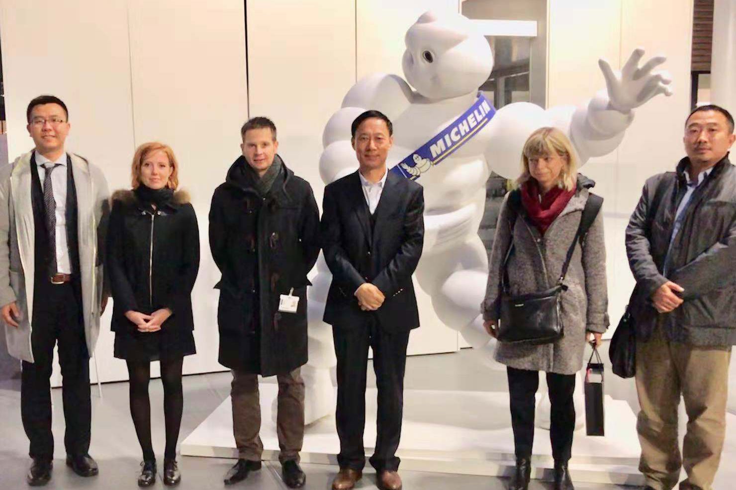 公司董事长率队拜访米其林！